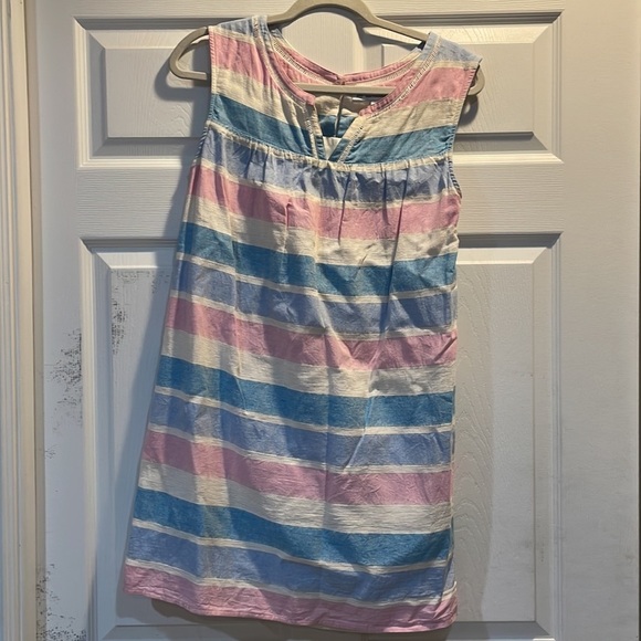 Southern Tide Striped Cotton Linen Sleeveless Dress 2 - Picture 2 of 7